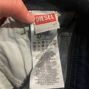 Diesel Dark Blue Jeans Diesel SAFADO Straight -RB065 Men W34 L30 New!